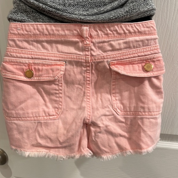Peach Colored Cut Off Shorts - Picture 4 of 4